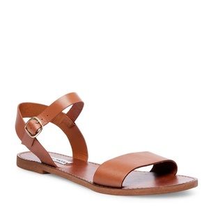 Steve Madden Donddi Tan Leather Sandals
